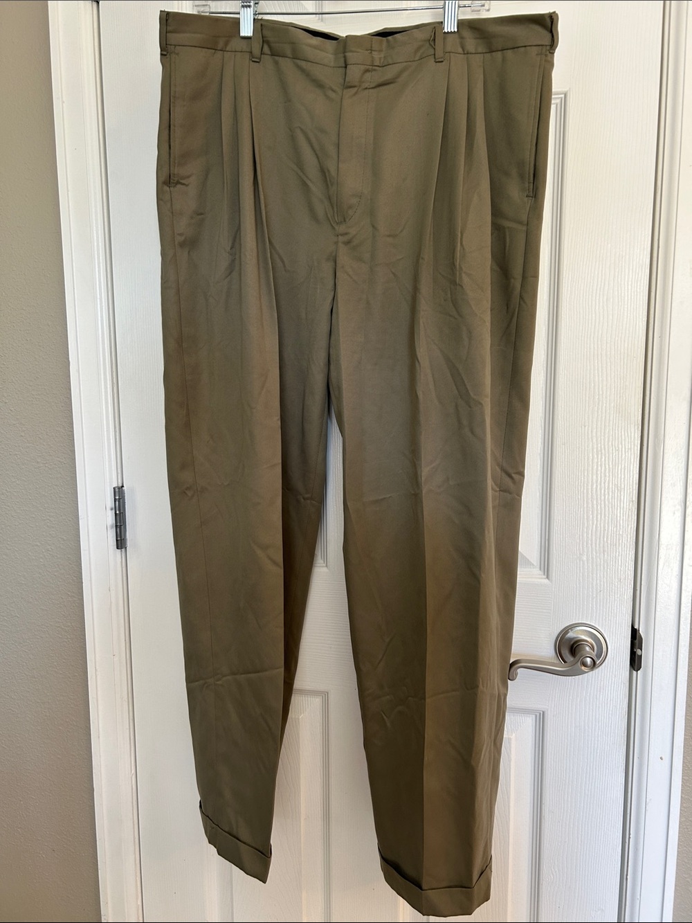 Dress Pants olive green color size 38x30